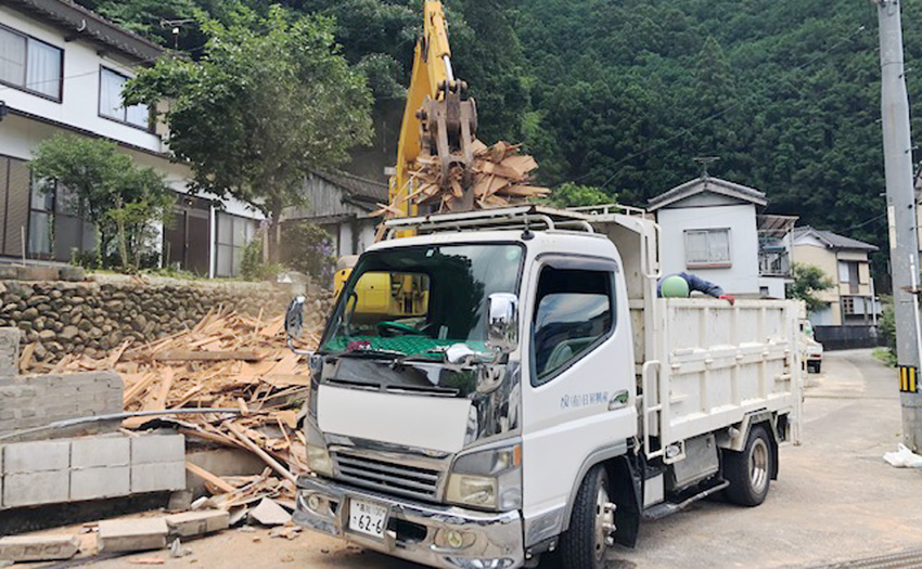 木造2階建て家屋の解体